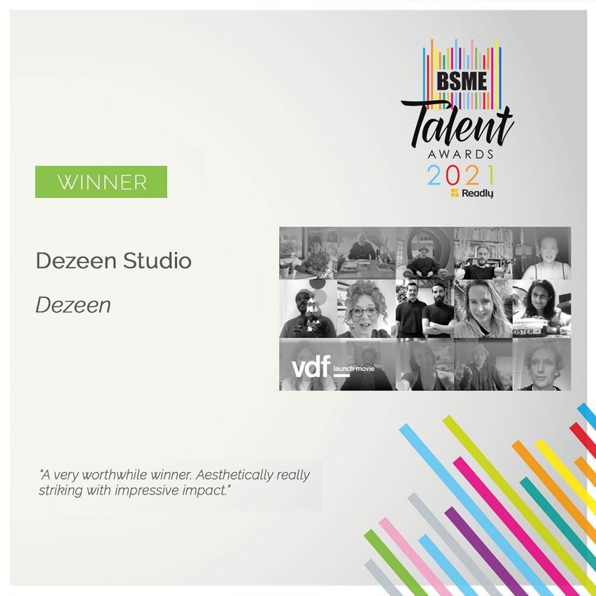 BSME Talent Awards 2021 certificate