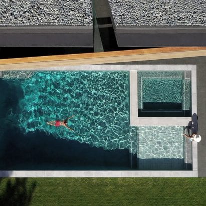 Transparent Sky Pool provides a swim like no other between