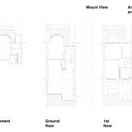 Floor plans, Mount View house renovation by Archmongers