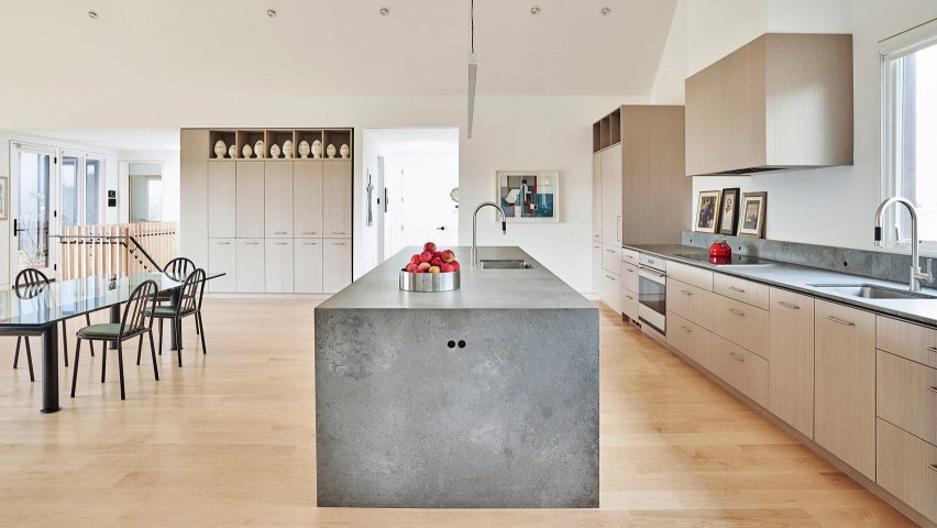 dezeen lookbook kitchen islands home interiors wood concrete terrazzo dezeen 1704 col 4