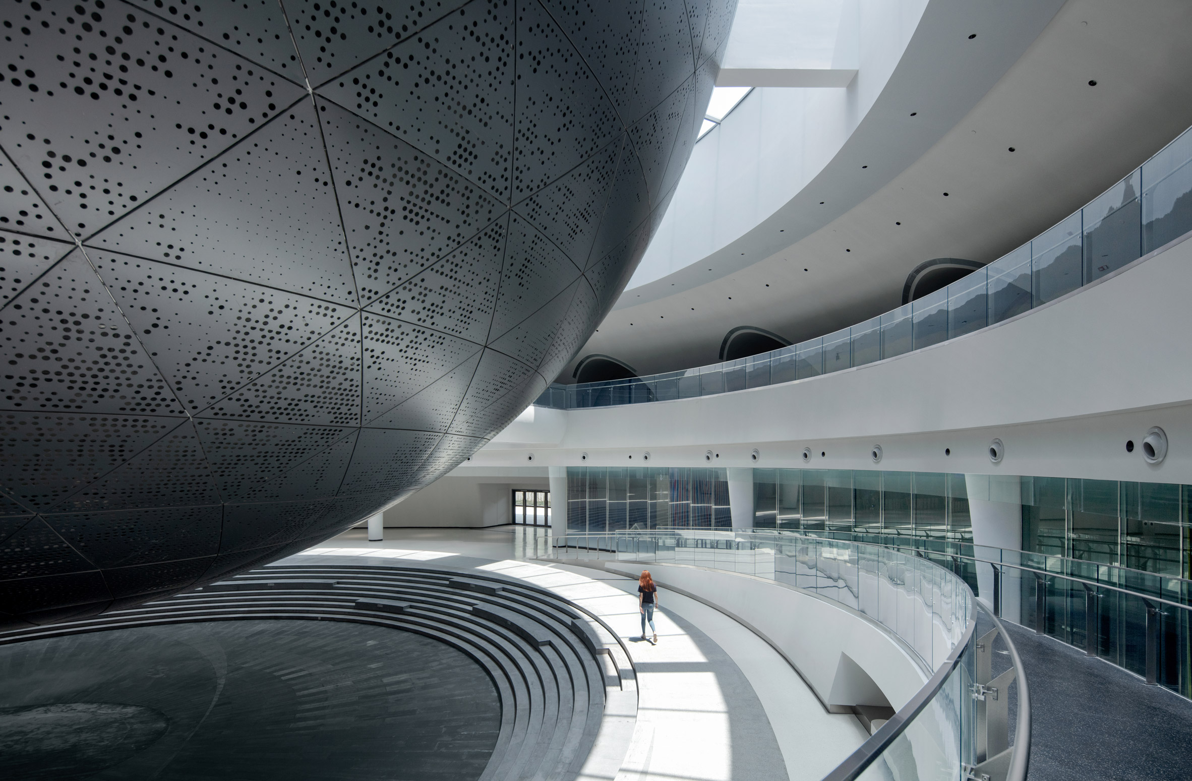 Sphere-shaped planetarium in Shanghai