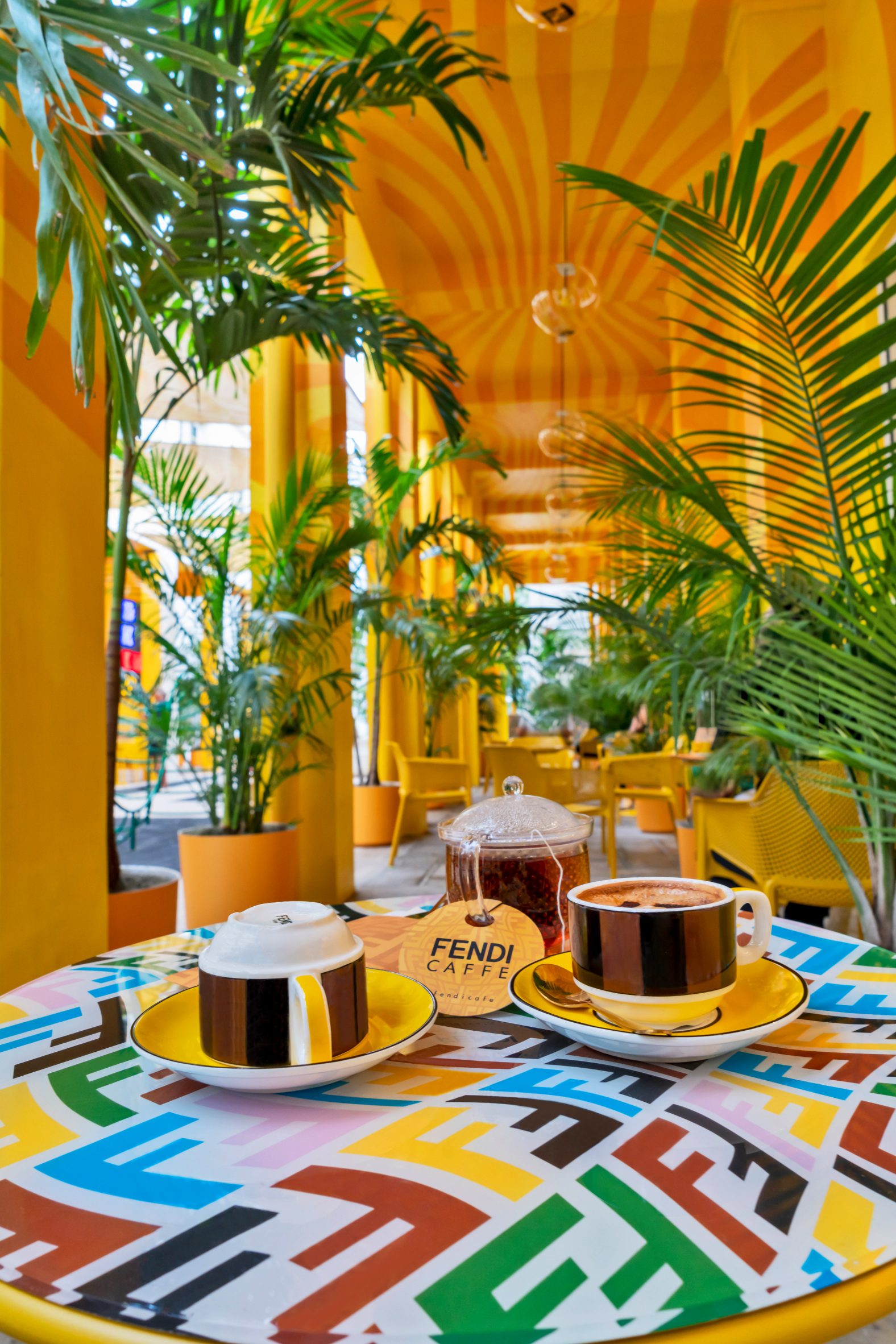 A FASHIONABLE BRUNCH AT THE FENDI CAFFE IN THE MIAMI DESIGN