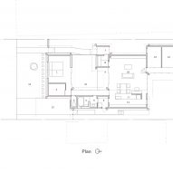 Floor plan of House in Takaoka by Unemori Architects