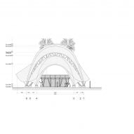 Elevation of The Arc by Ibuku