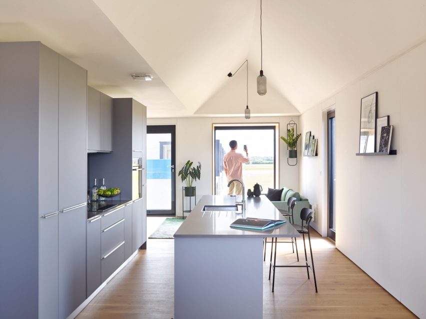 Town House show home kitchen at Inholm by House by Urban Splash
