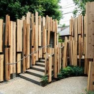 Kengo Kuma reveals cedar-clad public toilet in Tokyo