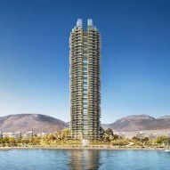 A skyscraper on the Greek coast by Foster + Partners
