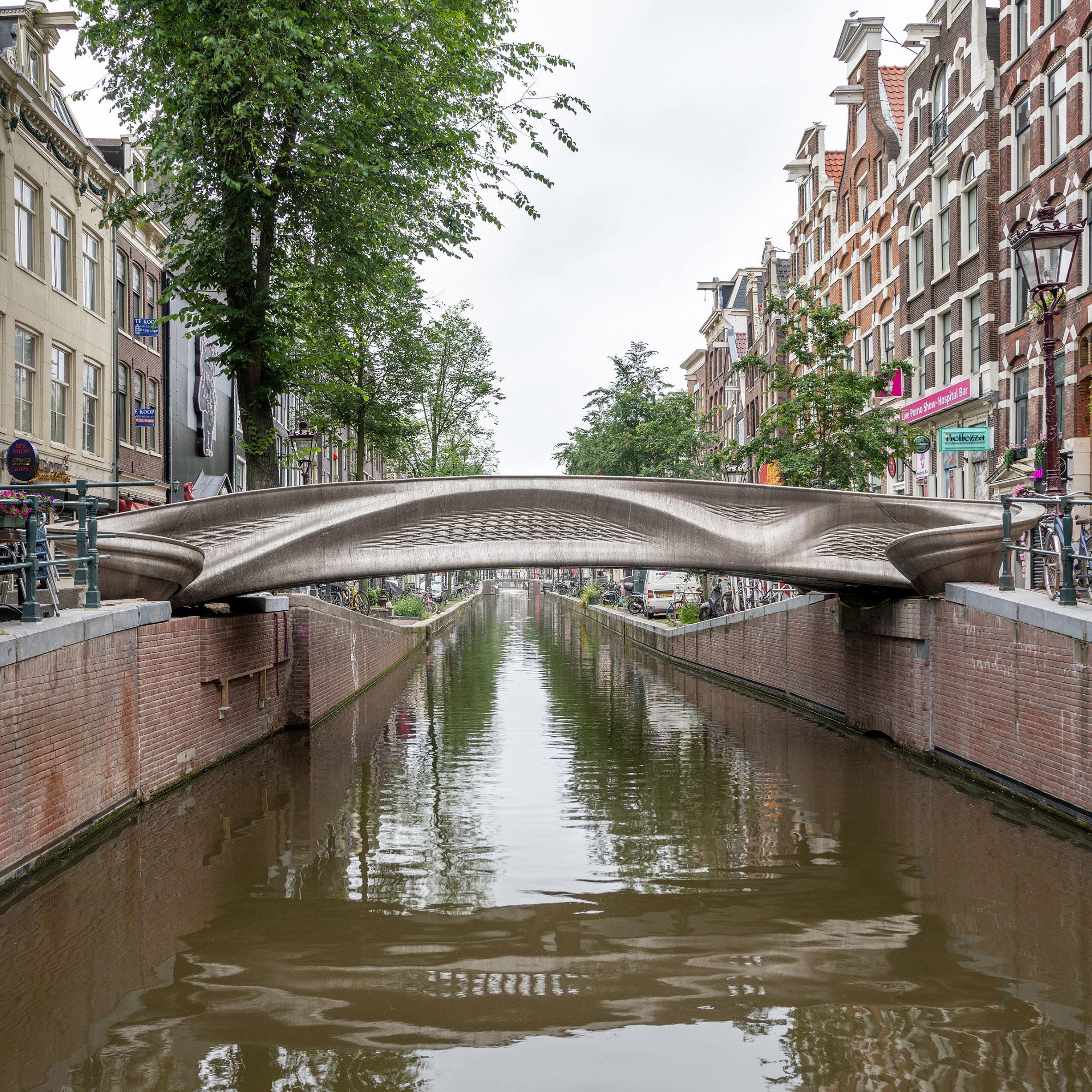 Long-awaited stainless steel bridge opens Amsterdam