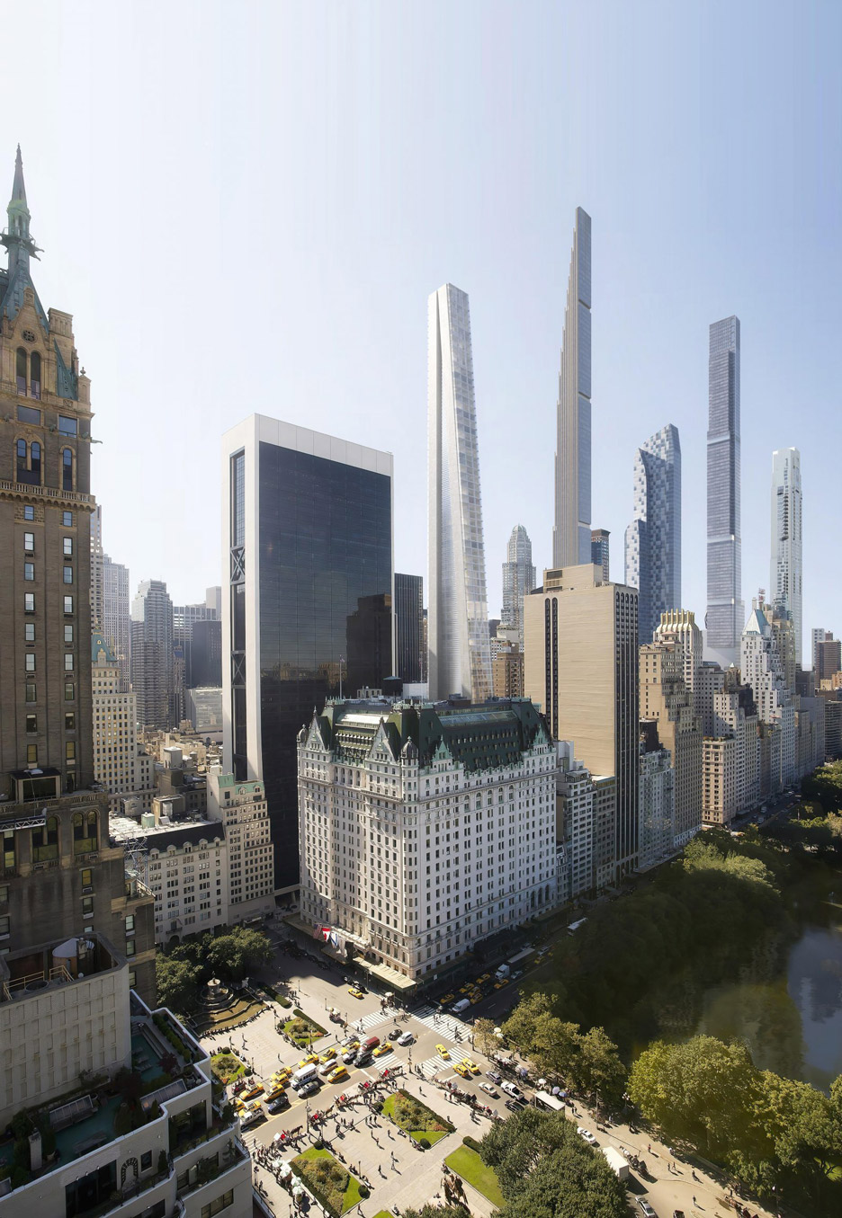 Render of a New York supertall skyscraper by OMA