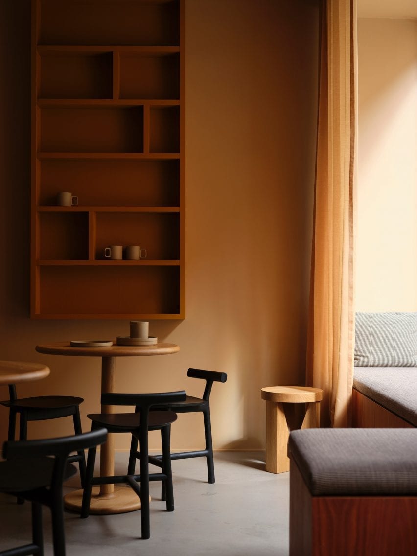 samsen atelier uses warm toned throughout the interior