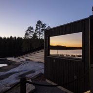 Studio Puisto completes wellness centre that steps down towards a lake
