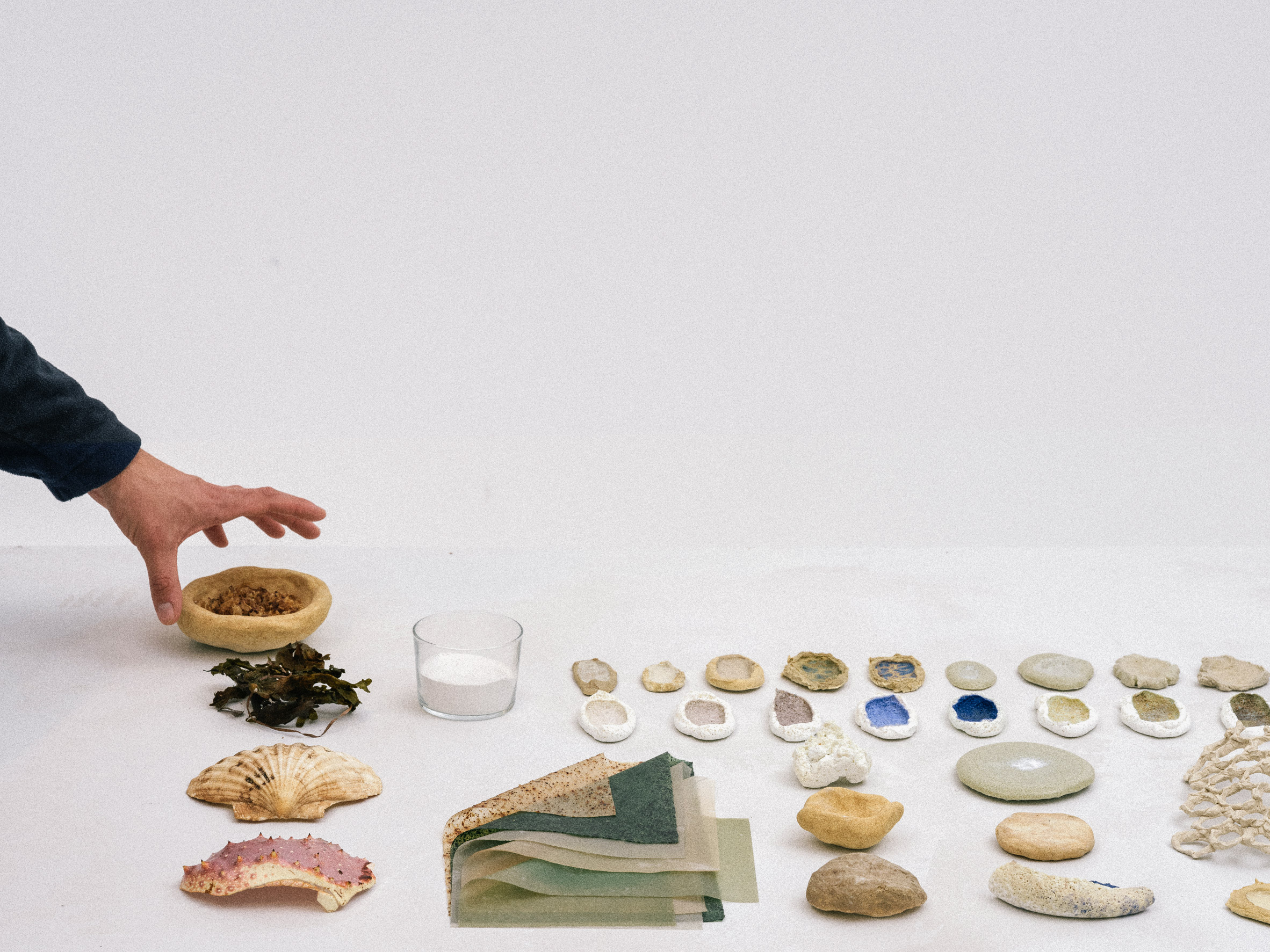 Natural Material Studio develops Shellware ceramics from seashells