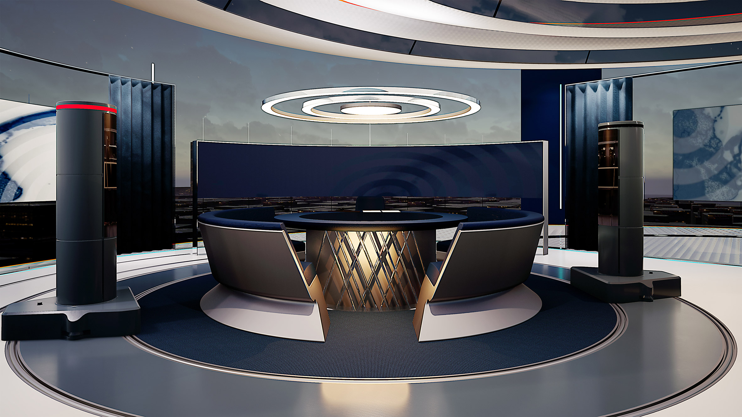 news studio set