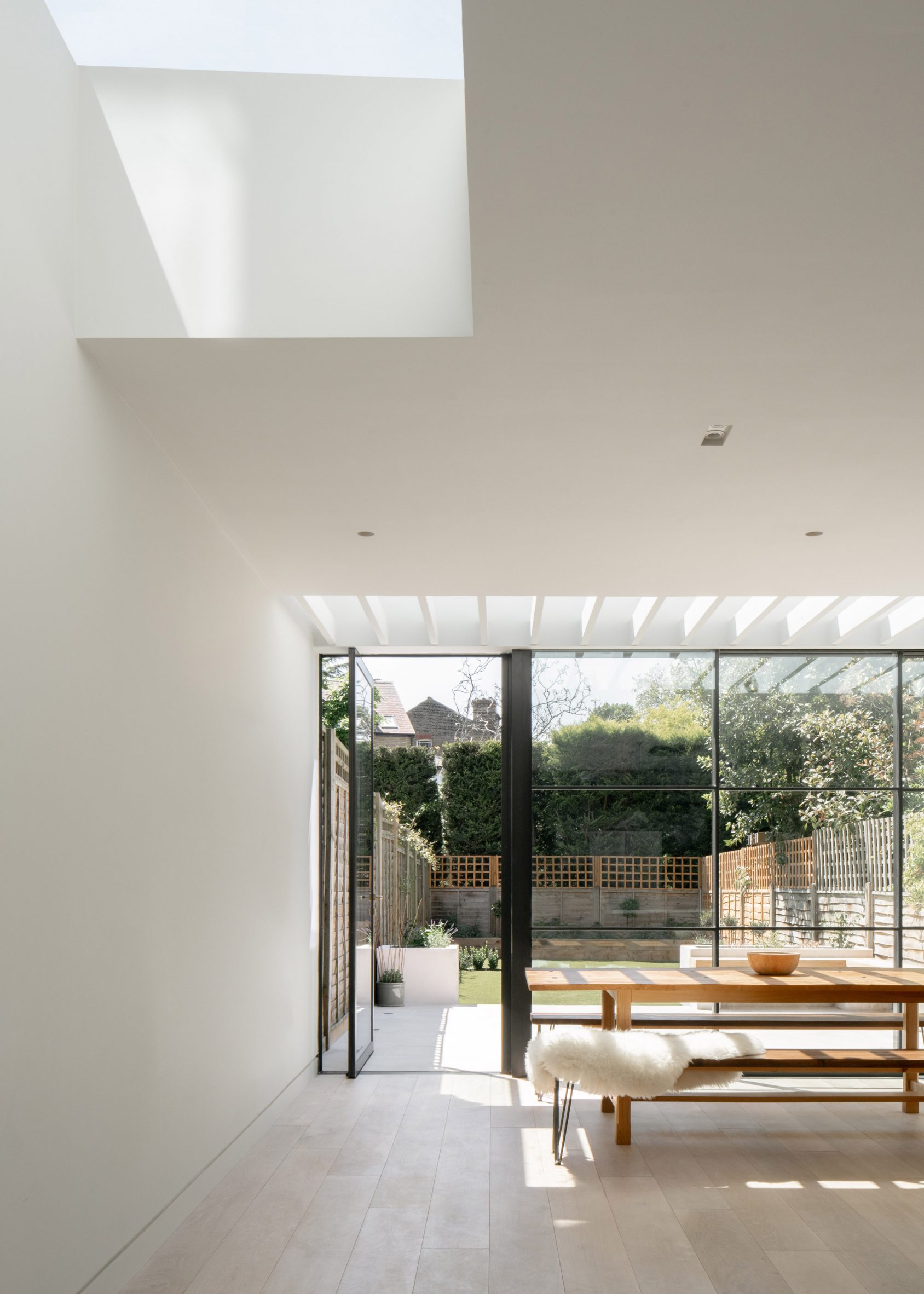 Skylights in T-House by Will Gamble Architects