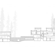 Long section, The Rock house in Whistler by Gort Scott