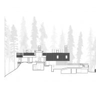 Cross section, The Rock house in Whistler by Gort Scott