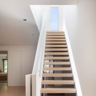 Space4Architecture adds skylight staircase to minimal Brooklyn townhouse