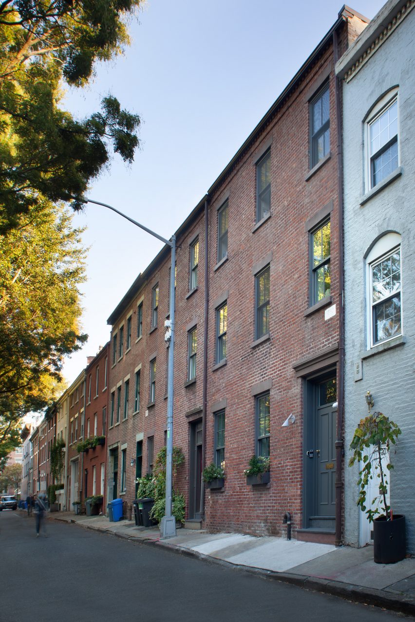 The townhouse is in Brooklyn's Carroll Gardens neighbourhood