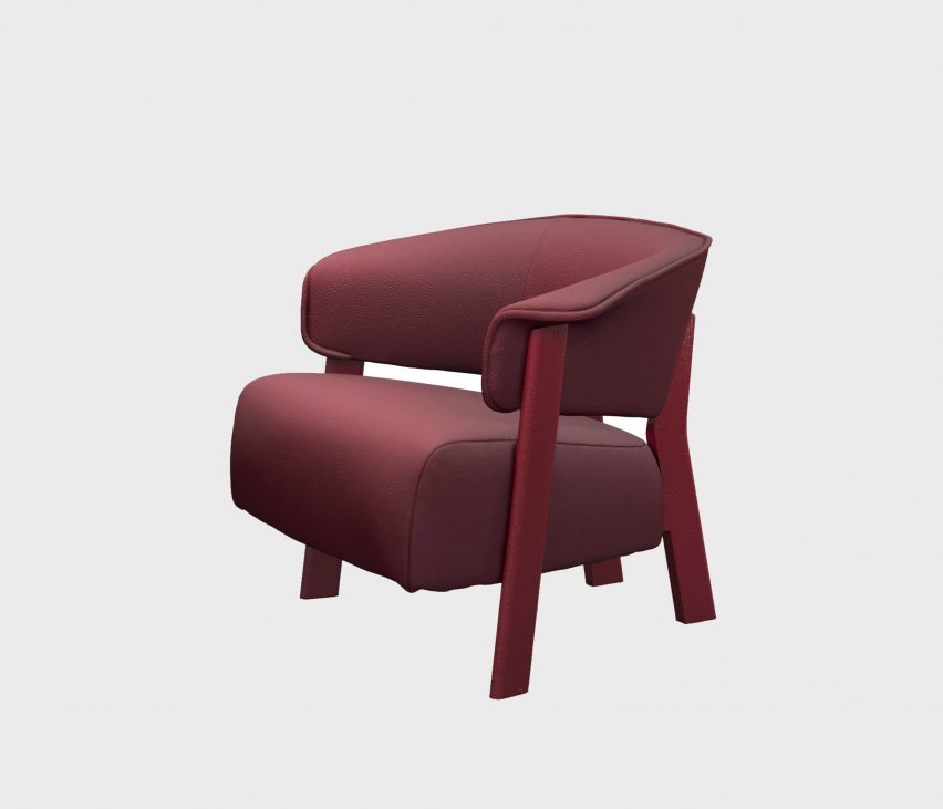 An image of a red chair