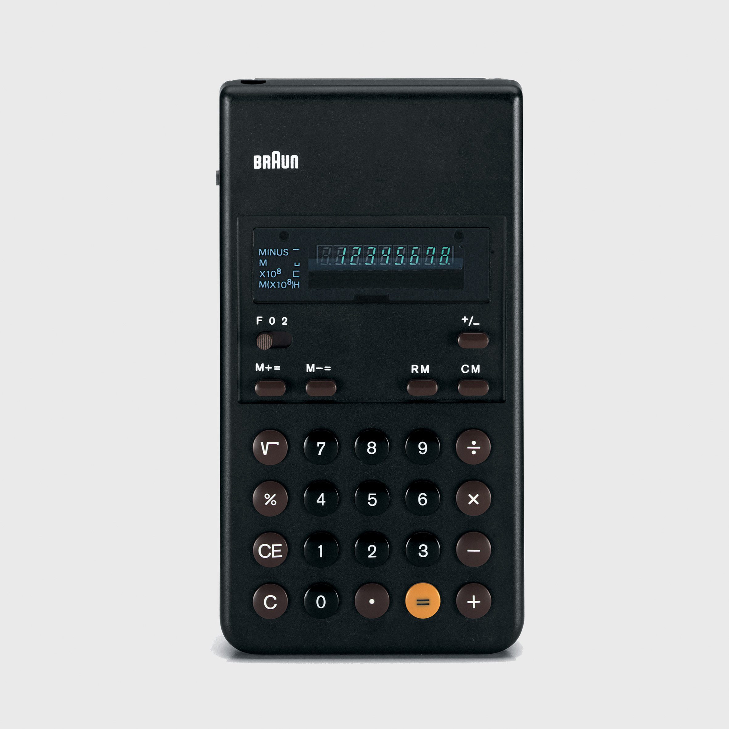 braun calculator black