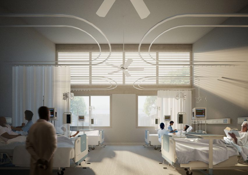 Patient ward with natural light