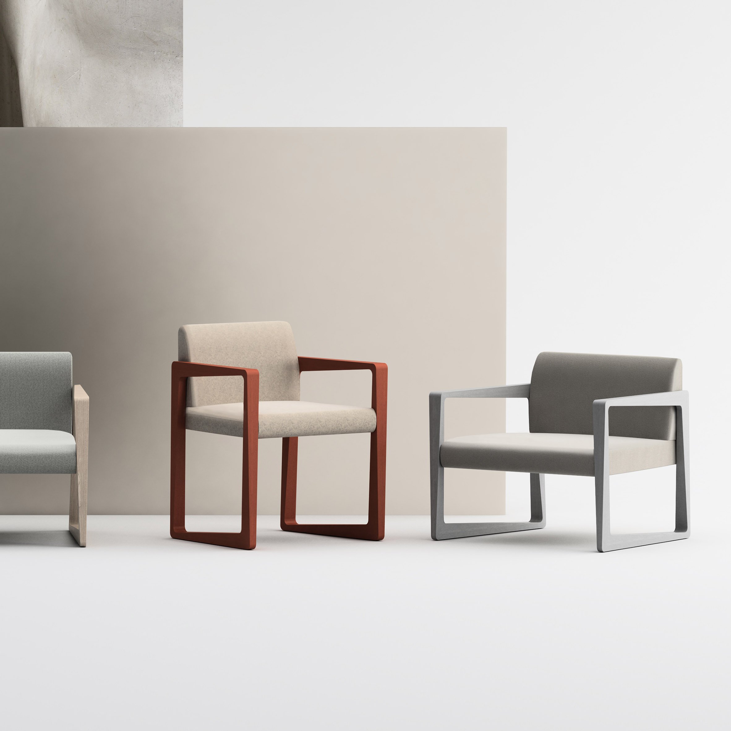 Askew dining chair and lounge chair by StyleNations