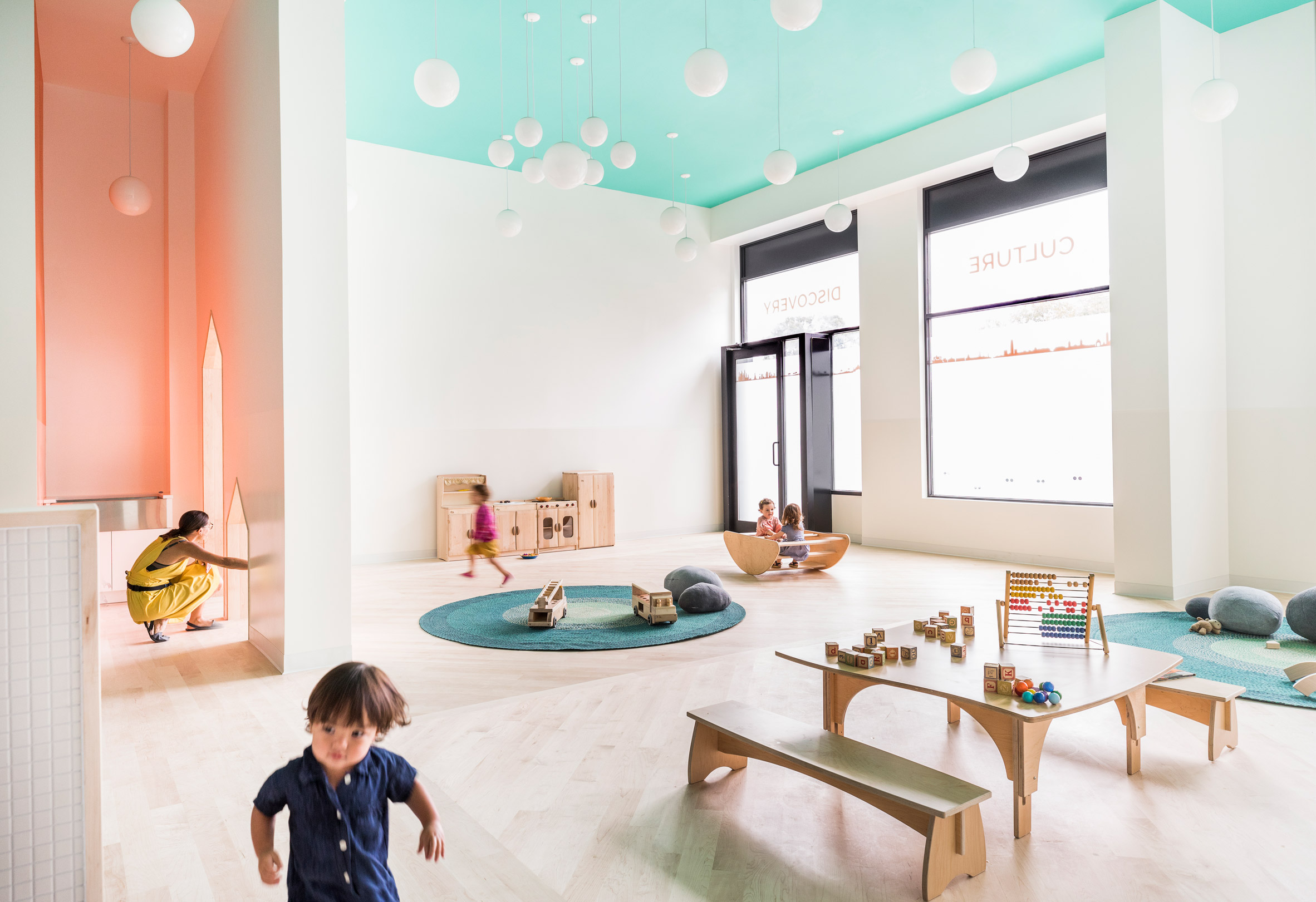 Mi Casita preschool interior with bright colours