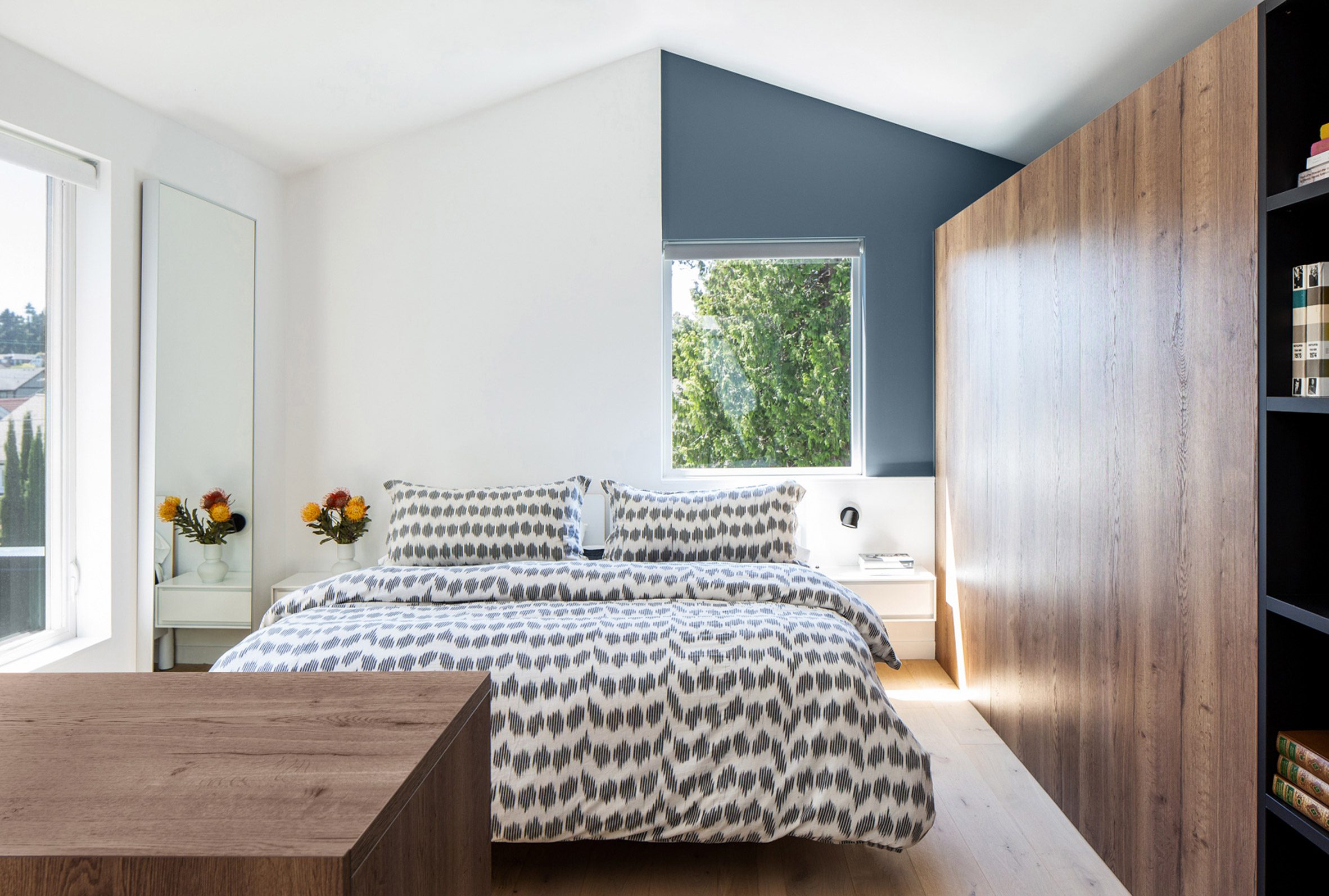 A bedroom suite designed by Best Practice Architecture in the extension