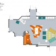 Communal lounge floor plan, CAMHS Edinburgh
