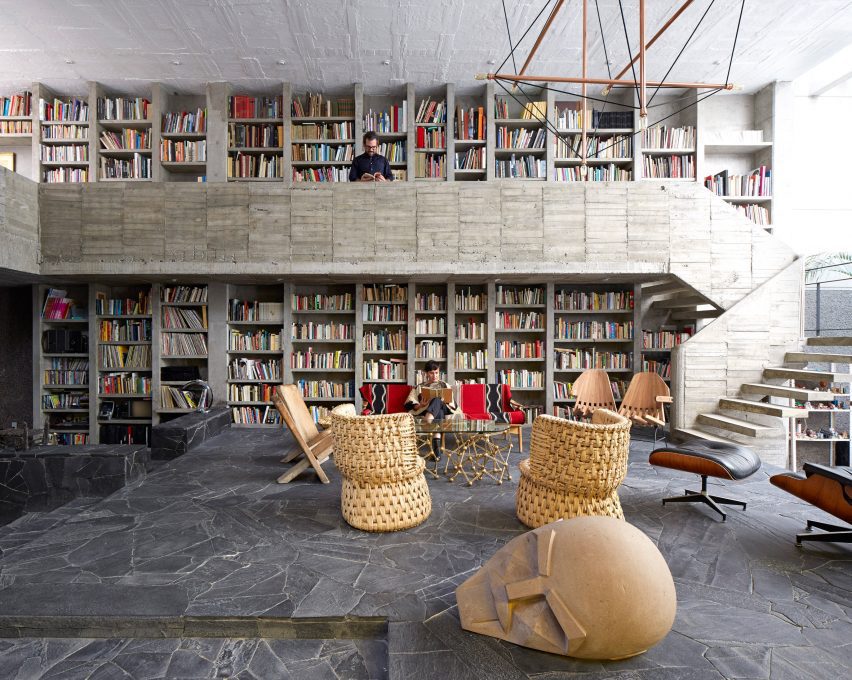 concrete living room by Pedro Reyes and Carla Fernandez