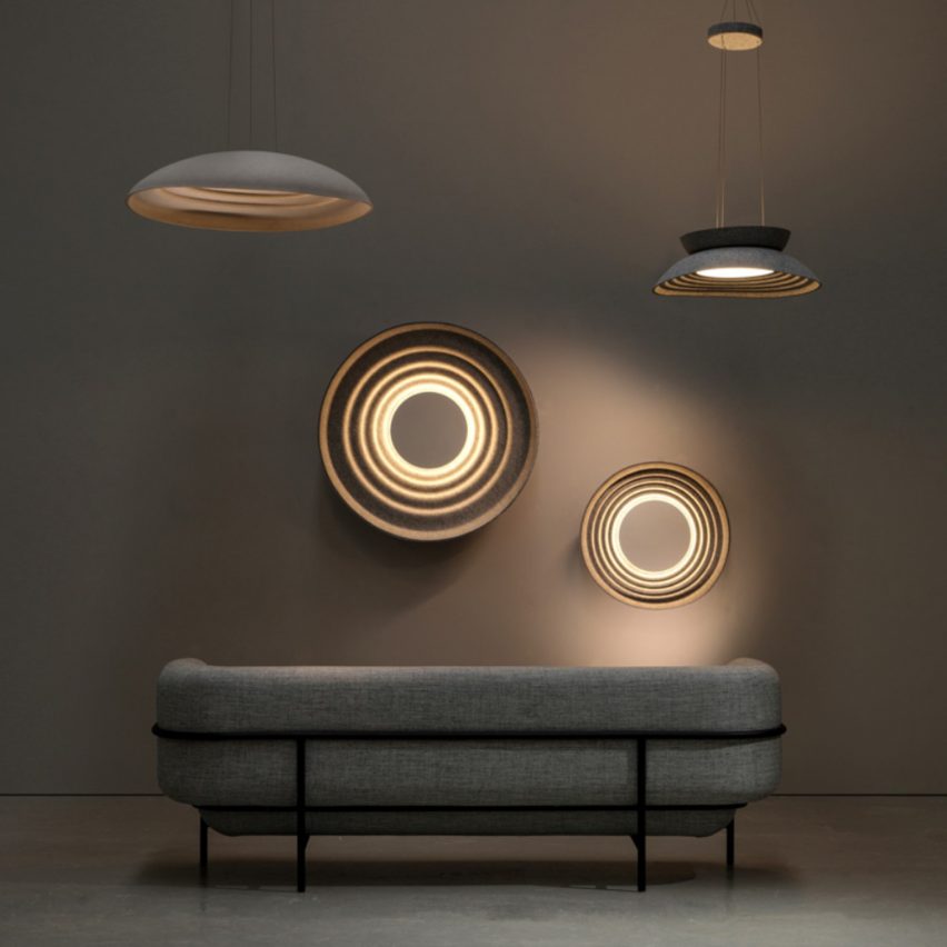 Sparkle Acoustic Lighting Collection by Ali Berkman for Feltouch