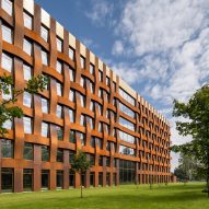 Corten steel facade of Ferrum 1 by Tchoban Voss Architekten