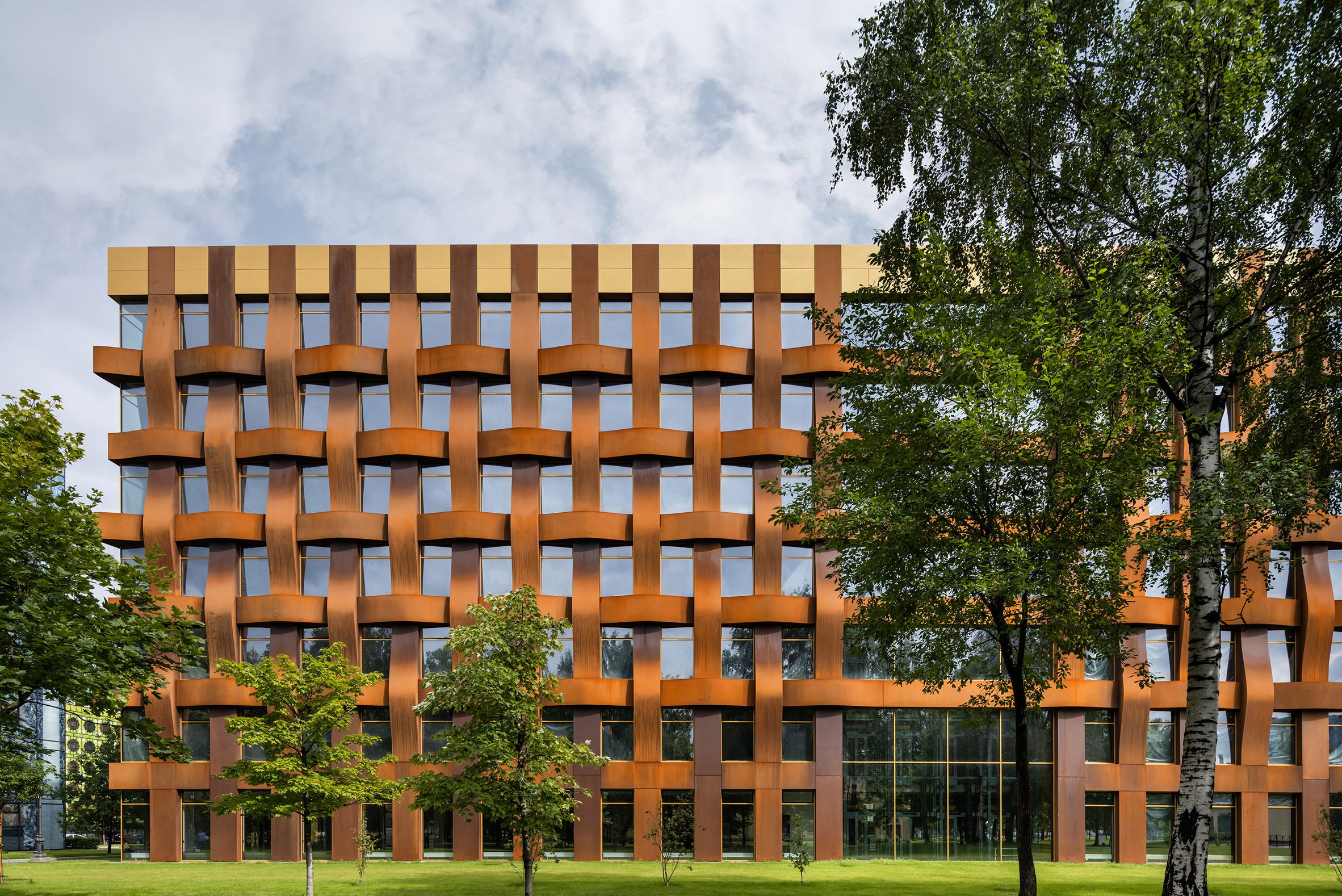 Corten steel facade of Ferrum 1 by Tchoban Voss Architekten