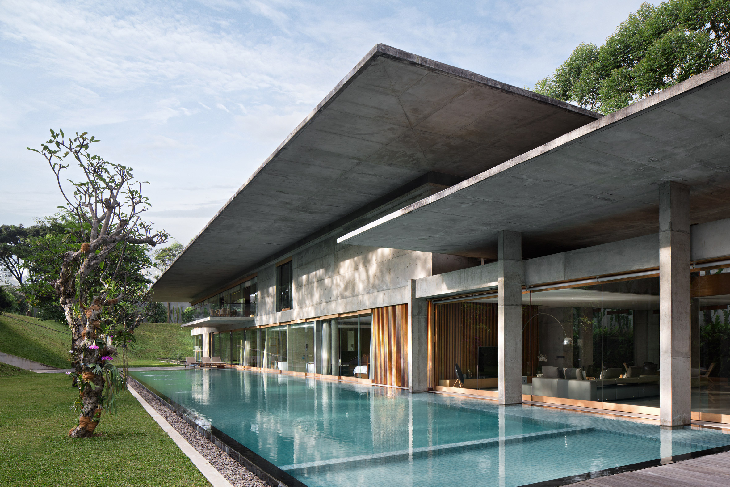 Concrete house in Indonesia