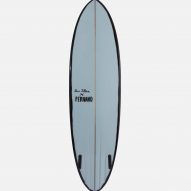 The back of a surfboard