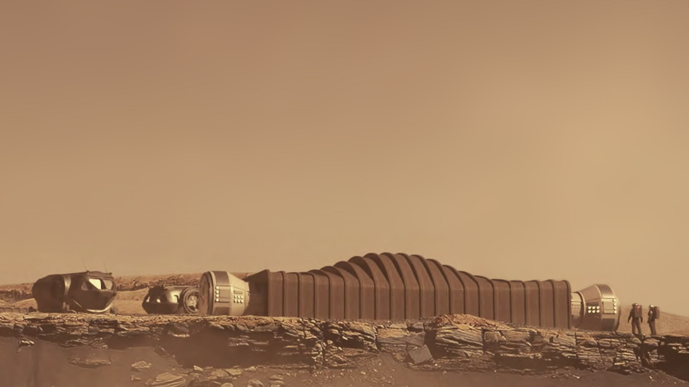 A visual of Mars Duna Alpha on Mars