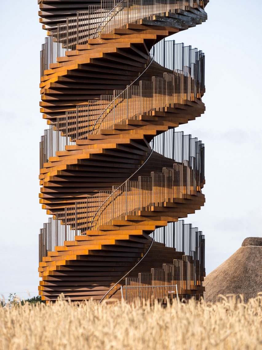 The twisting staircase that forms Marsk Tower