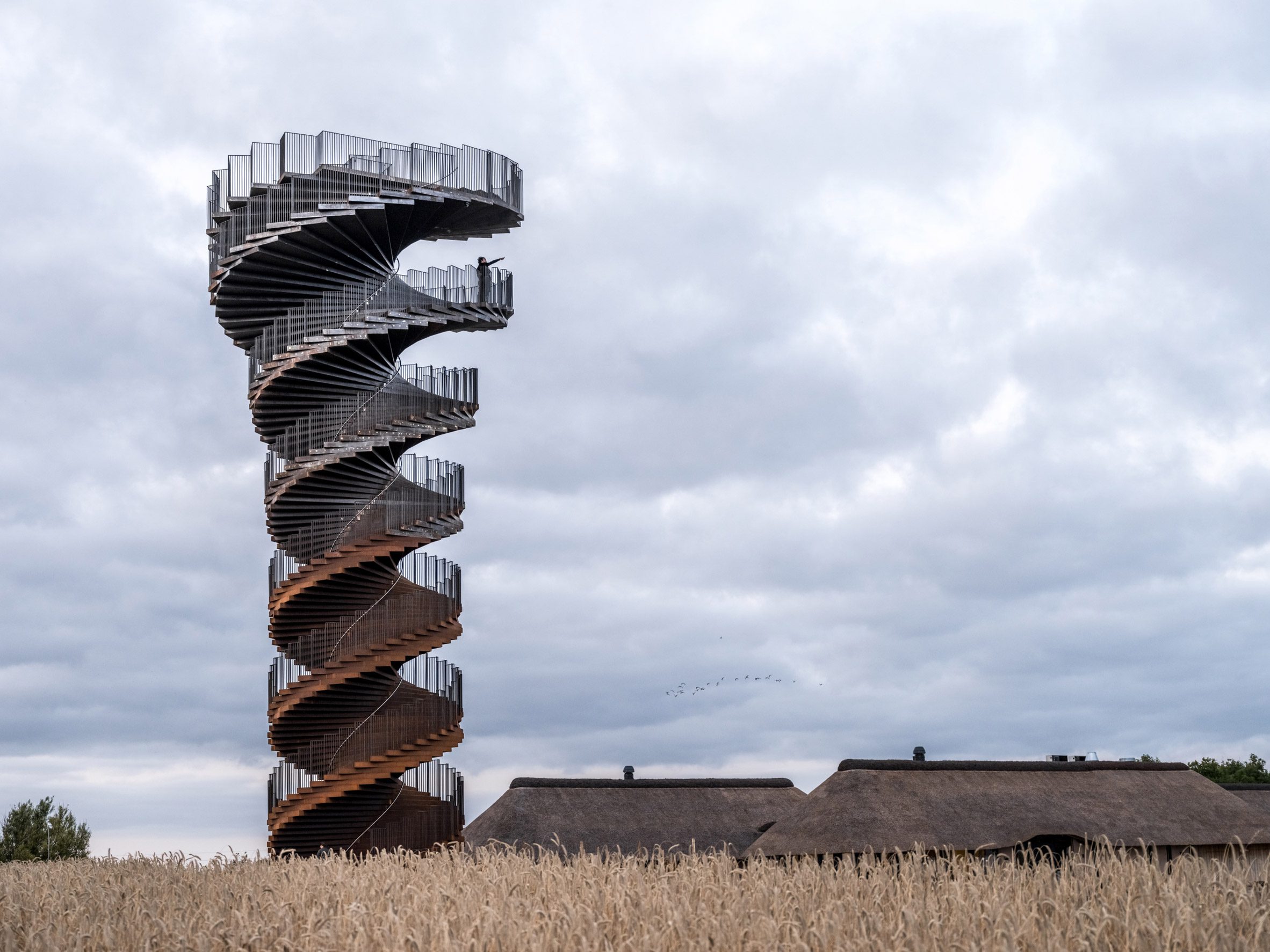 New photos show BIG's twisting Marsk Tower in Denmark