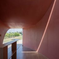 The interiors of Peach Hut by Atelier Xi