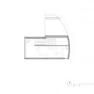 First floor plan for Peach Hut by Atelier Xi