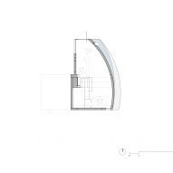 Ground floor plan for Peach Hut by Atelier Xi