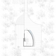 The site plan for Peach Hut by Atelier Xi