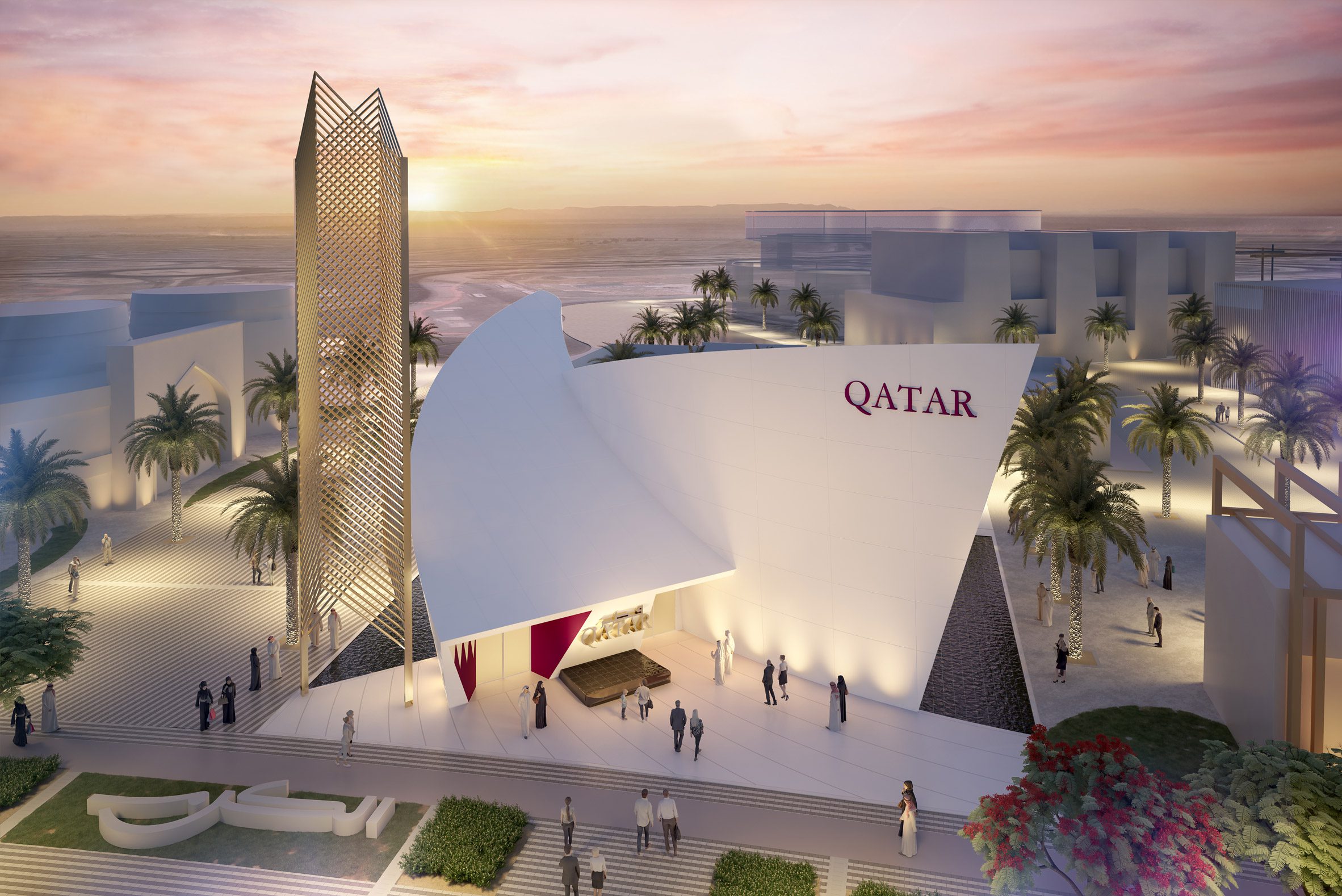 Qatar Pavilion by Calatrava