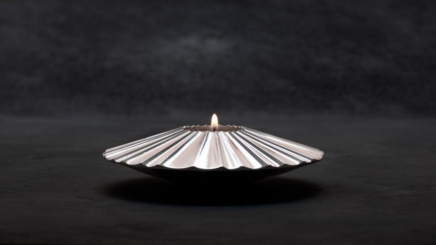candleholder made from fossil-free steel