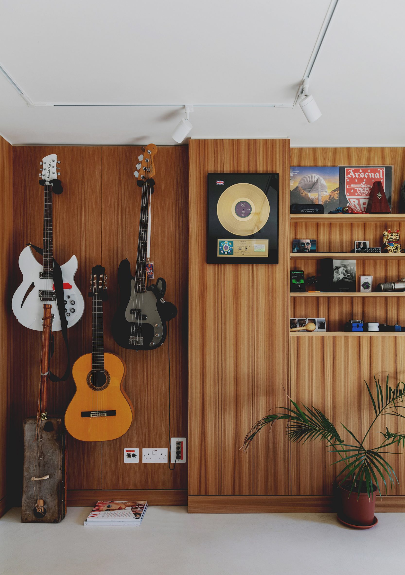 The 1970s-style house features a recording studio and writing room