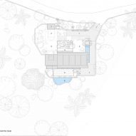 The Cove House by Red Brick Studio site plan