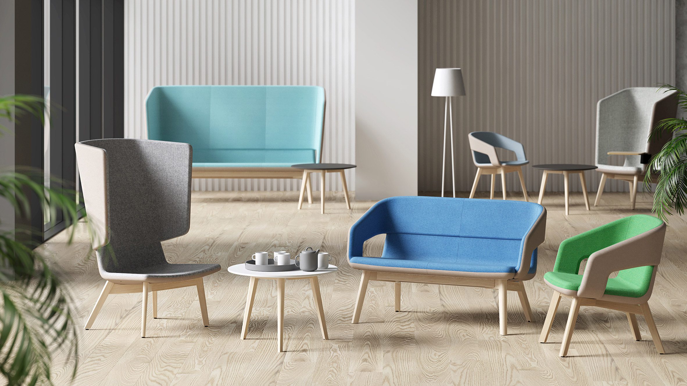 Twist & Sit Soft sofas and chairs by Christina Strand and Niels Hvass for Narbutas