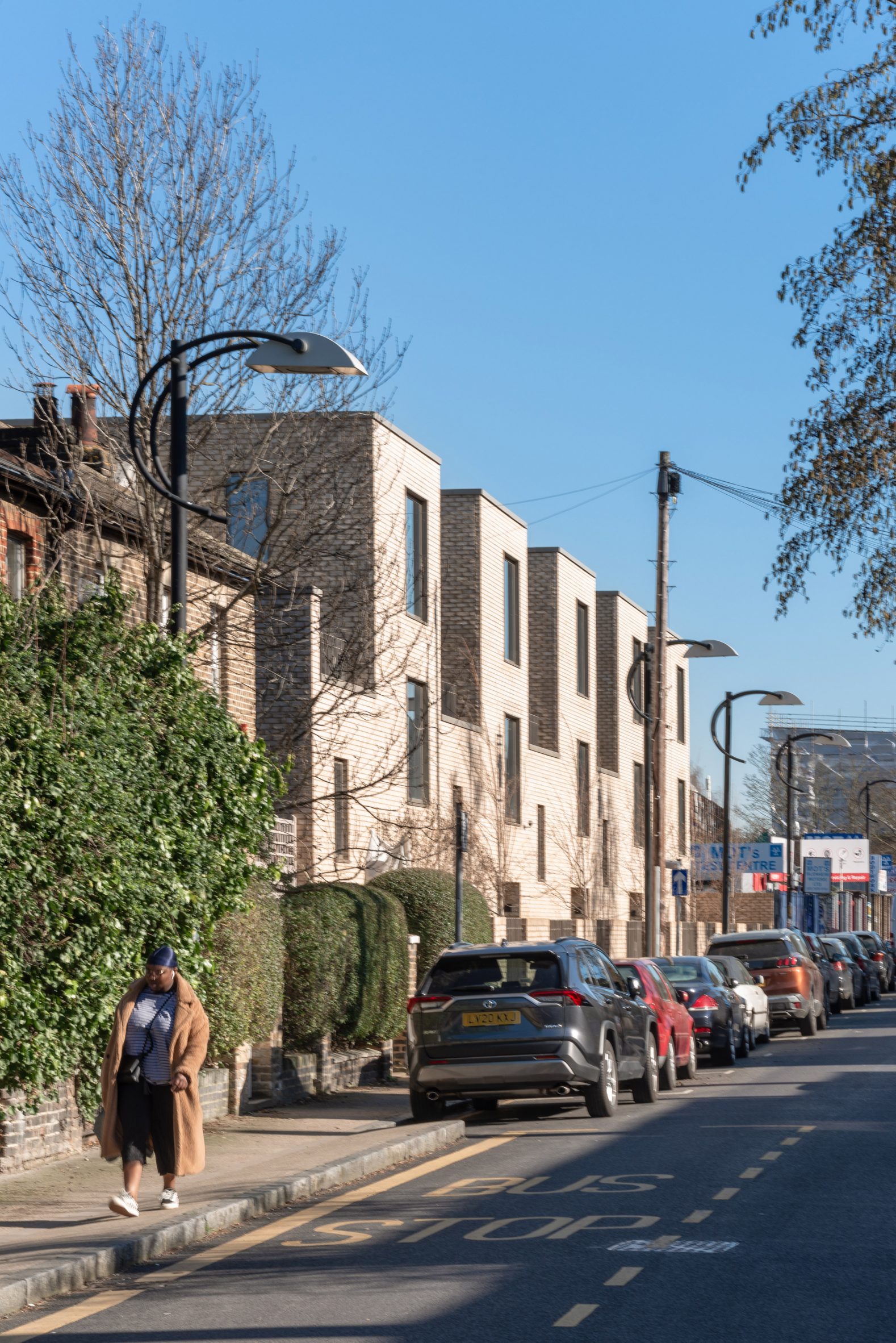 Terrace of houses next to Peckham Rye Station