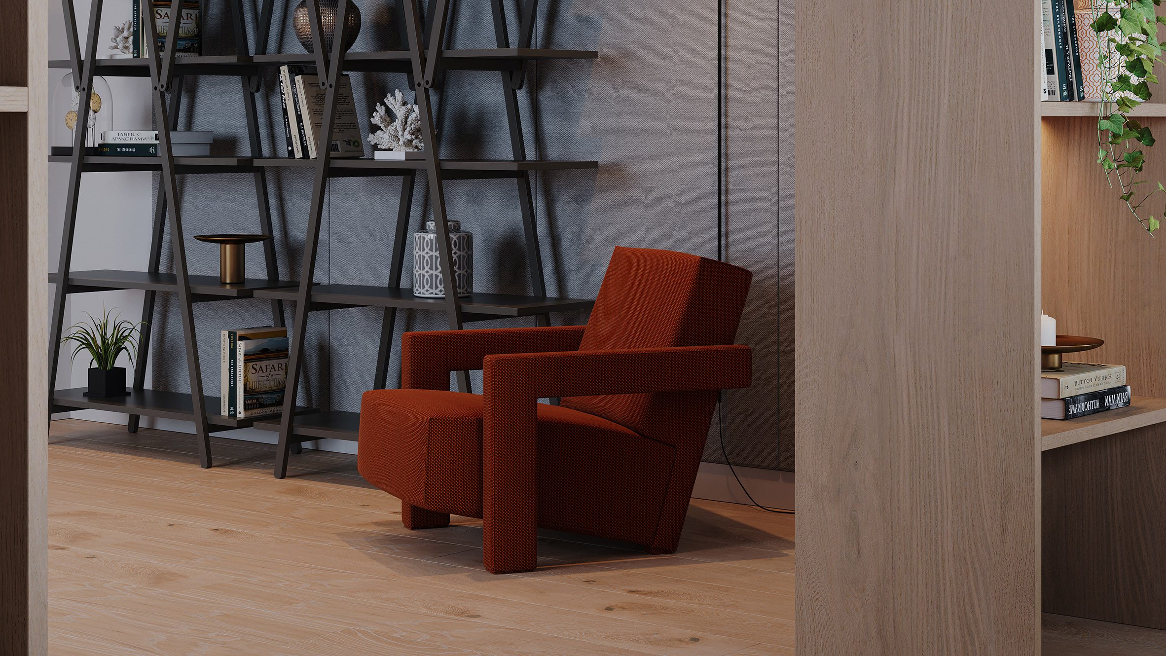Portugees Kolonel span Utrecht armchair by Gerrit T Rietveld for Cassina