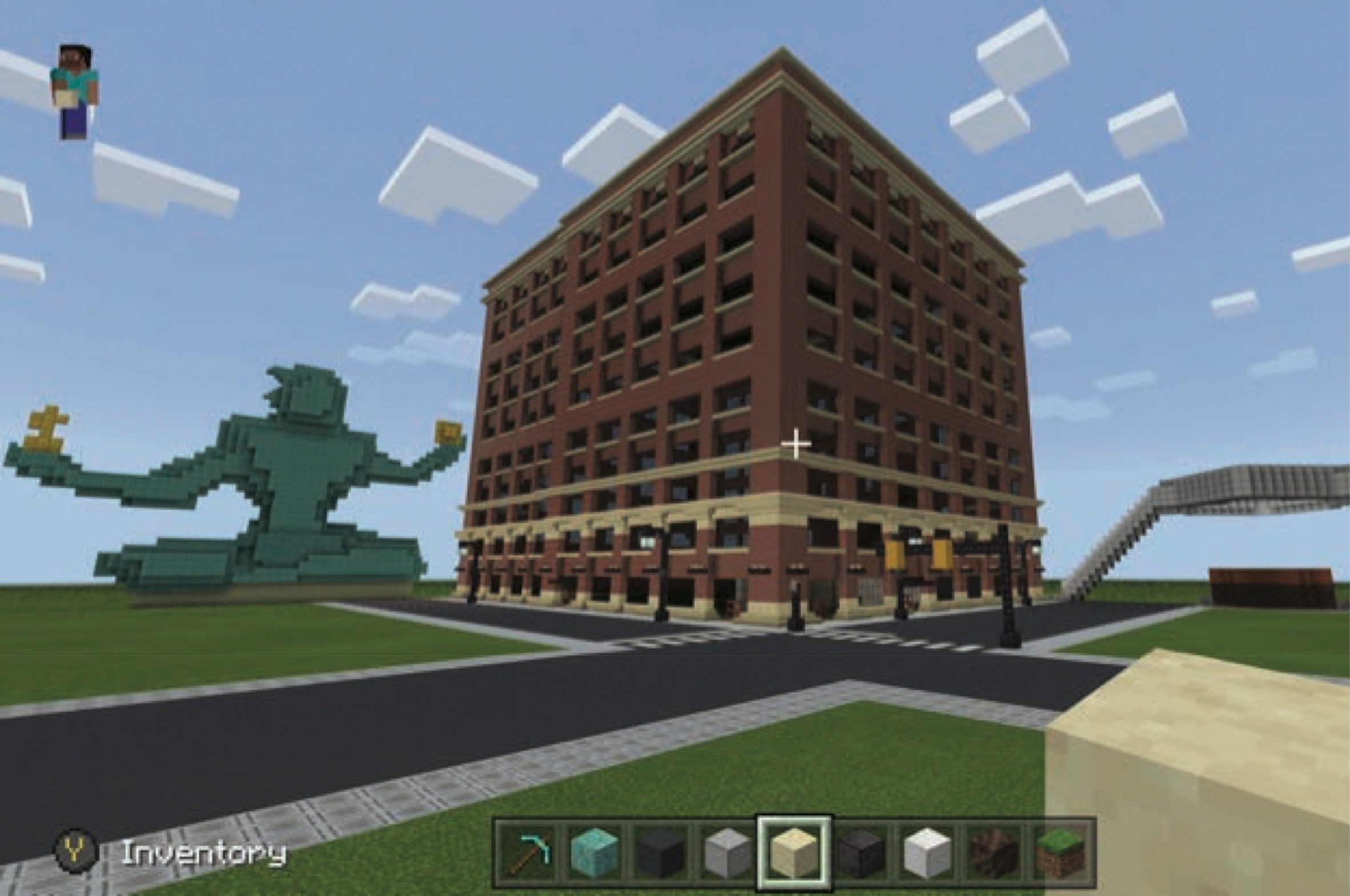 WPP Detroit campus in Minecraft